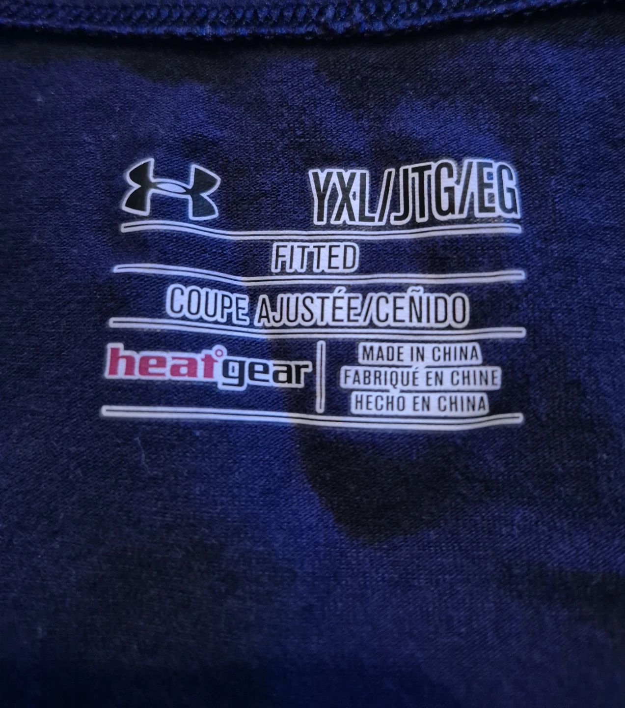 Under Armour HeatGear Tank Top YXL/JTG/EG Navy Blue - photo 2