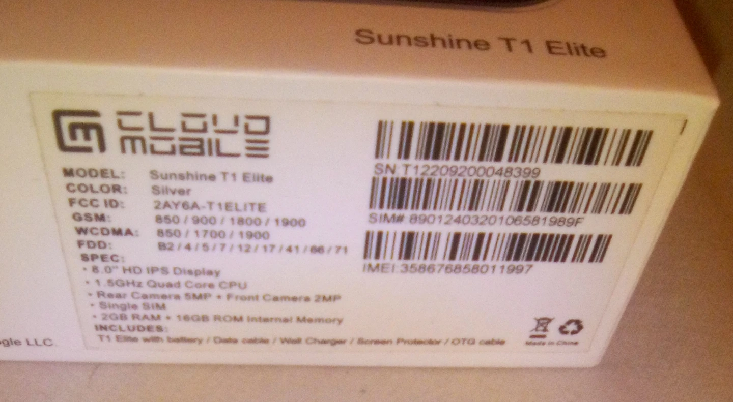 Cloud Mobile Sunshine T1 Elite Tablet - Silver - photo 3