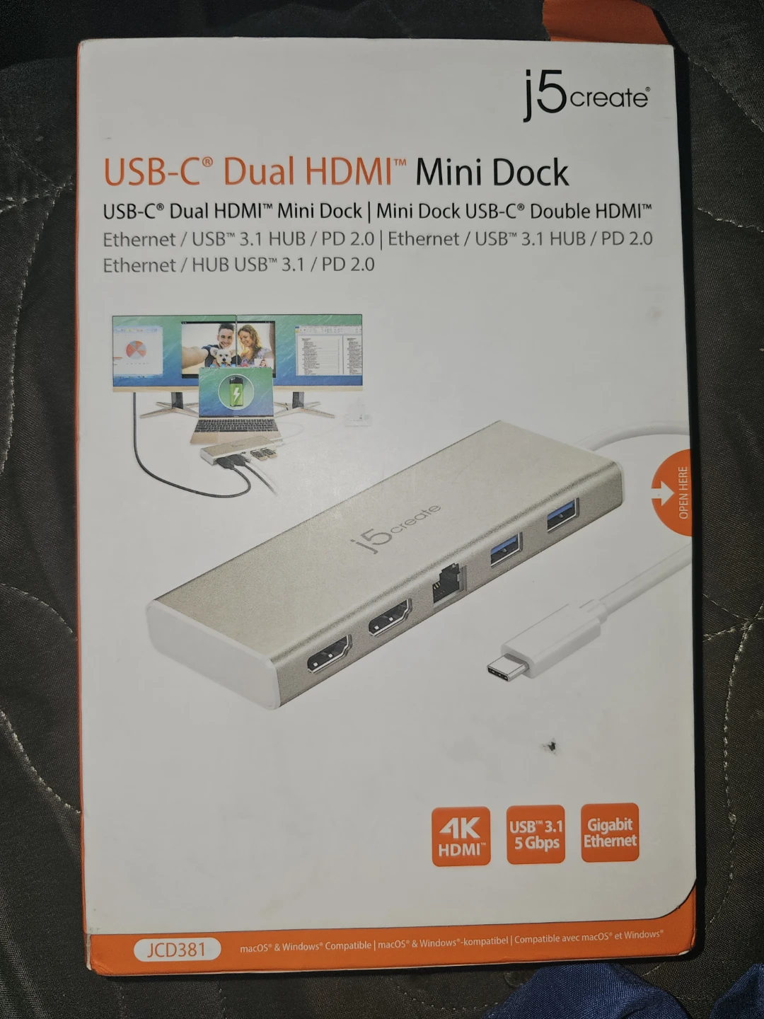 j5create USB-C Dual HDMI Mini Dock