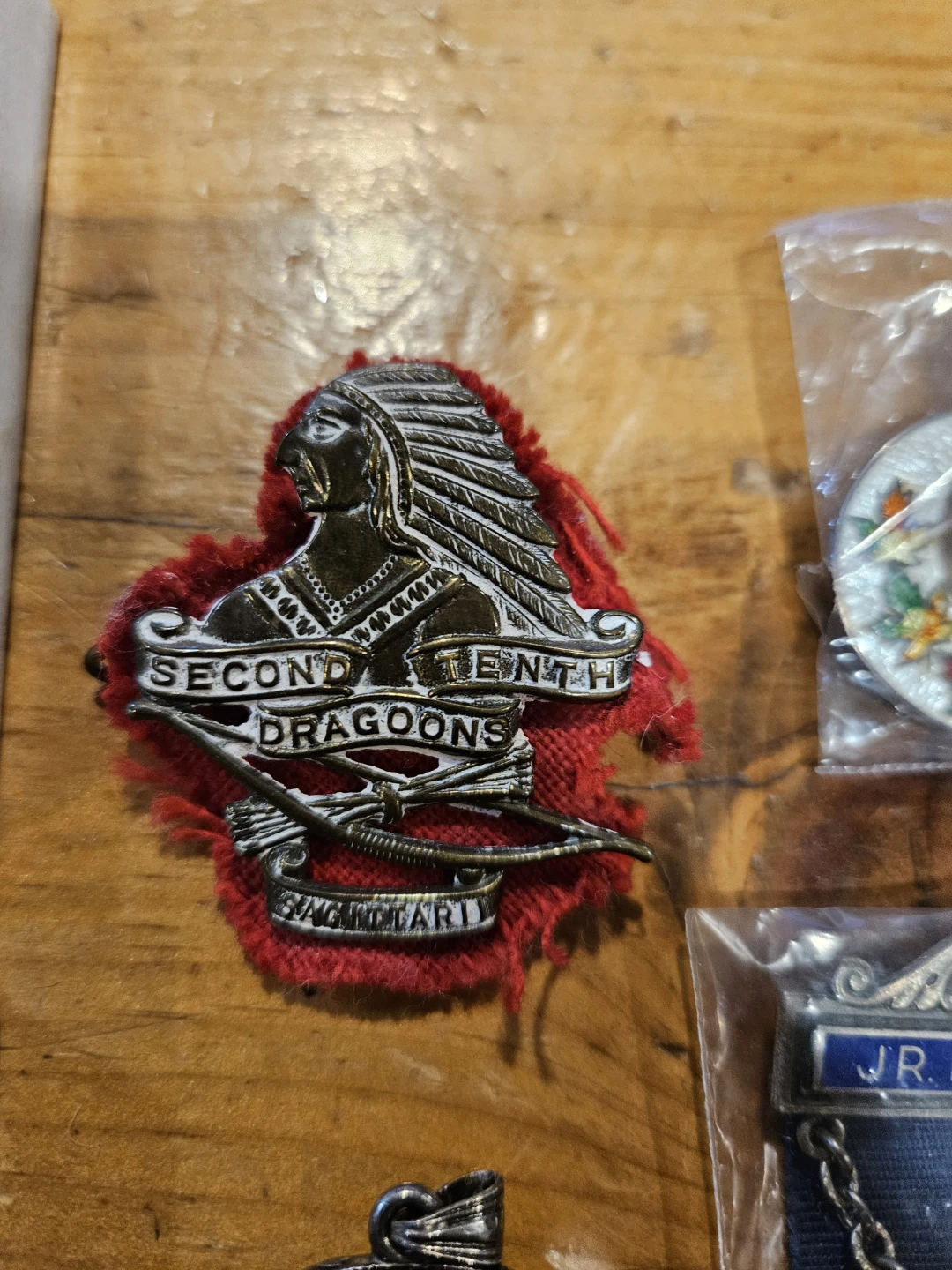 Vintage Second Tenth Dragoons Badge