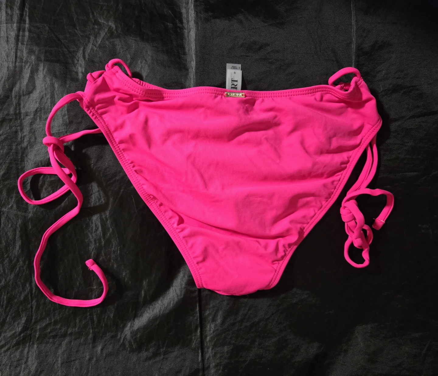 Women's Pink High-Waisted Bikini Bottoms Size S - photo 4