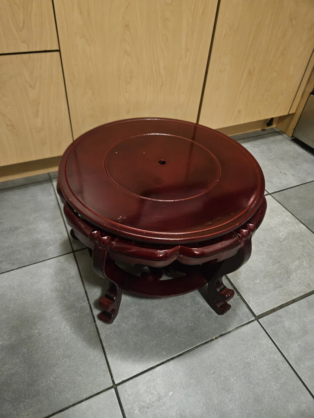 Wooden plant stand