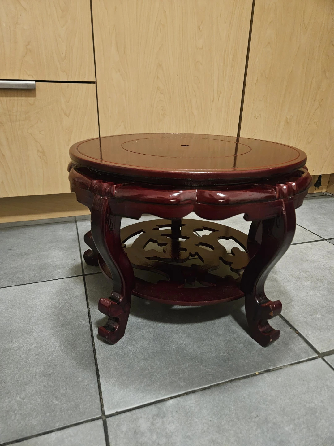 Wooden plant stand - photo 2