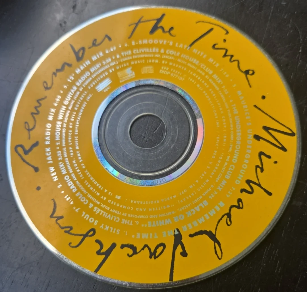 Michael Jackson "Remember the Time" CD Single