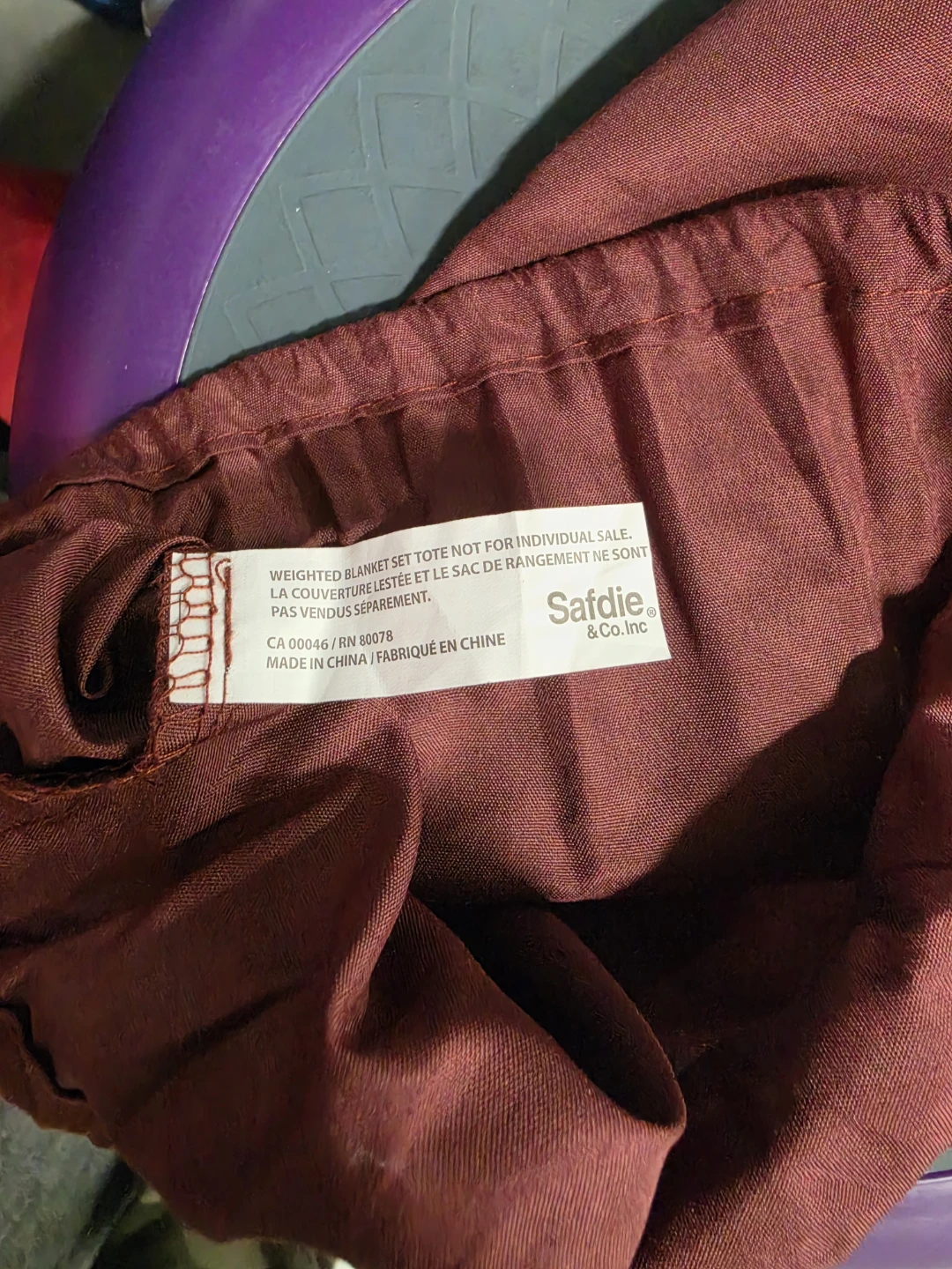 Safdie & Co. Inc. Weighted Blanket Set Tote - photo 2