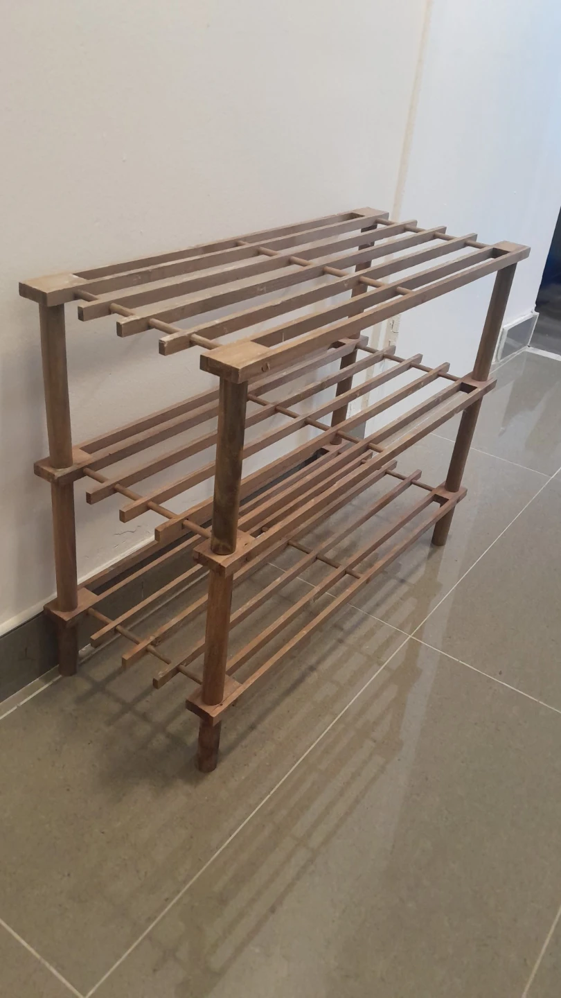 3-Tier Wooden Shoe Rack