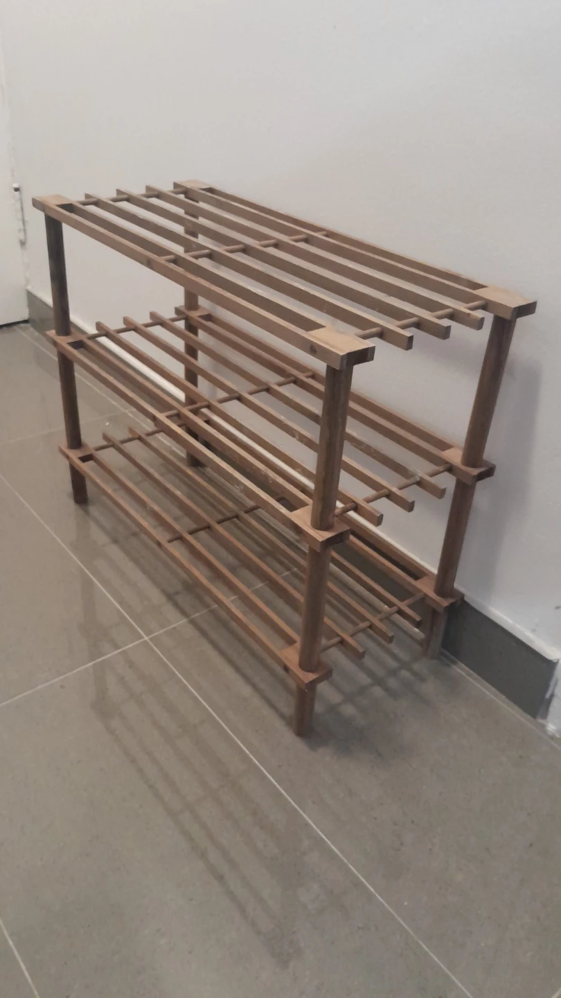 3-Tier Wooden Shoe Rack - photo 2