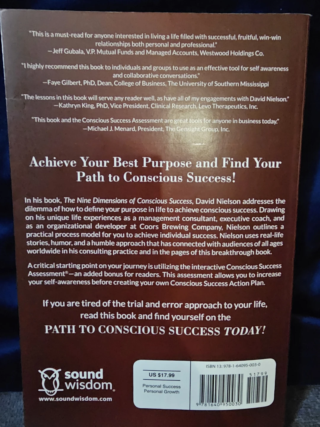 The 9 Dimensions of Conscious Success by David E. Nielson Book - photo 3