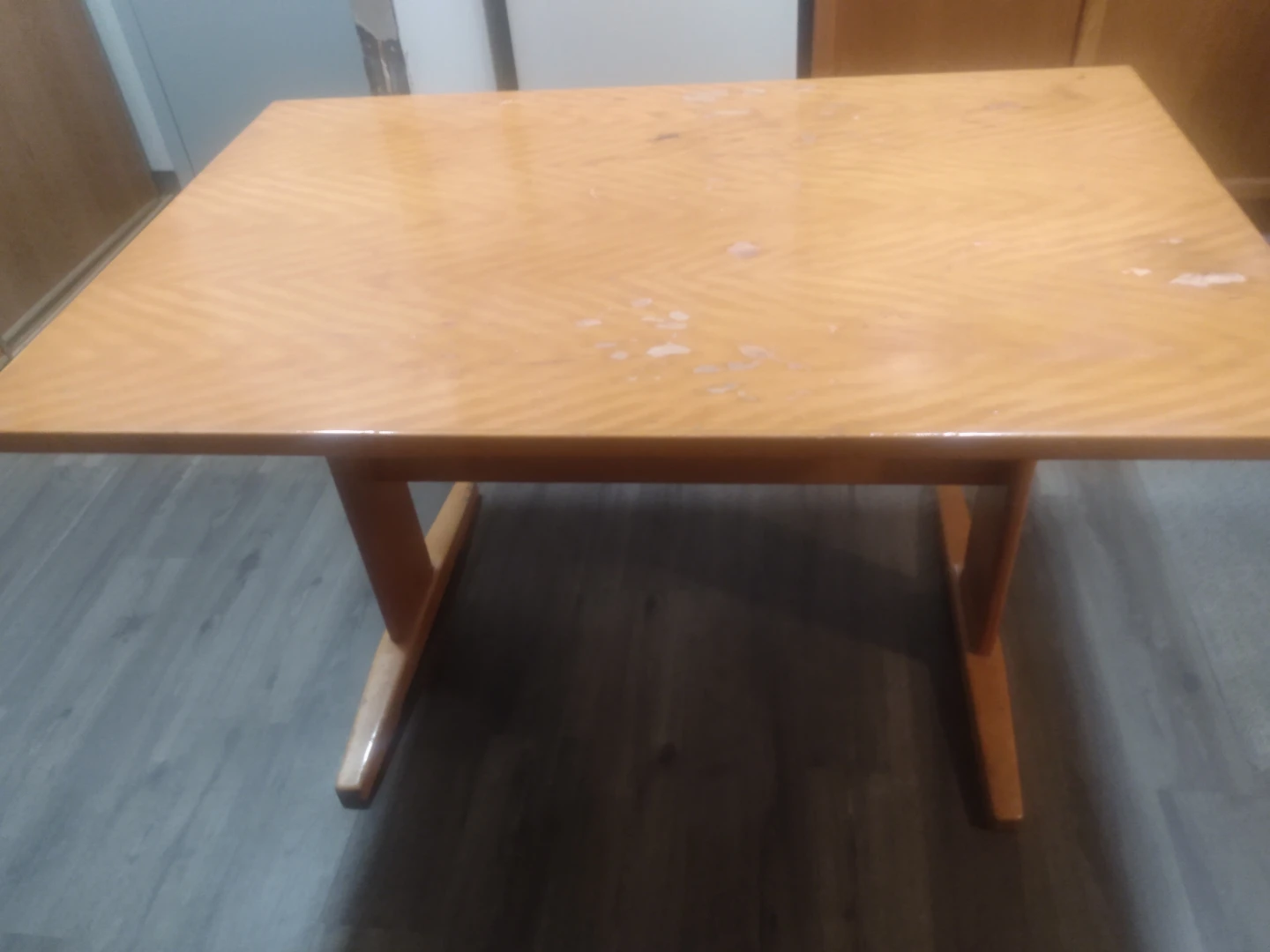 Wooden kitchen table