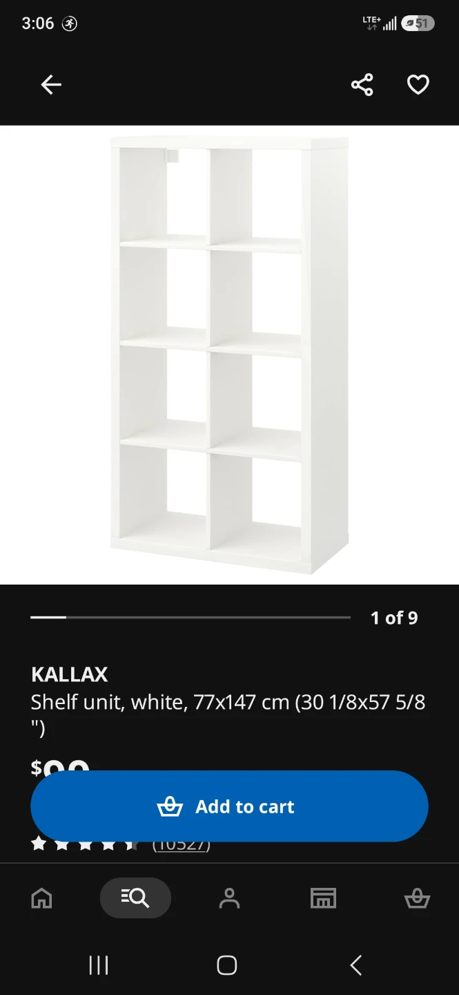 IKEA KALLAX Shelf Unit White 8-Cube - photo 3