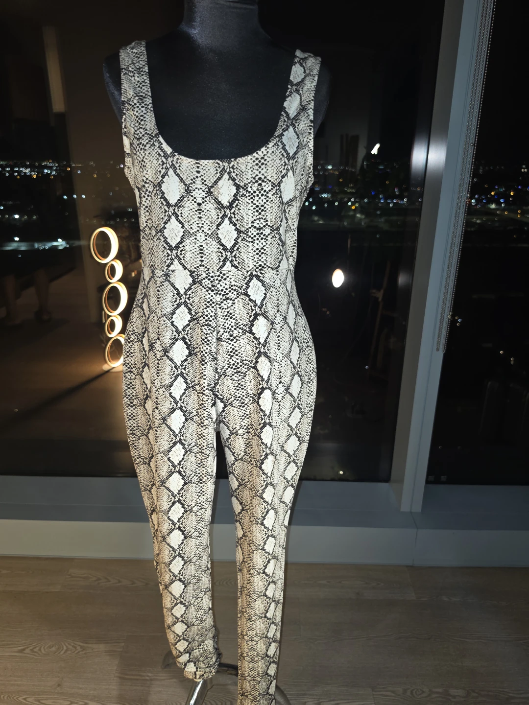 Women's Snake Print Jumpsuit