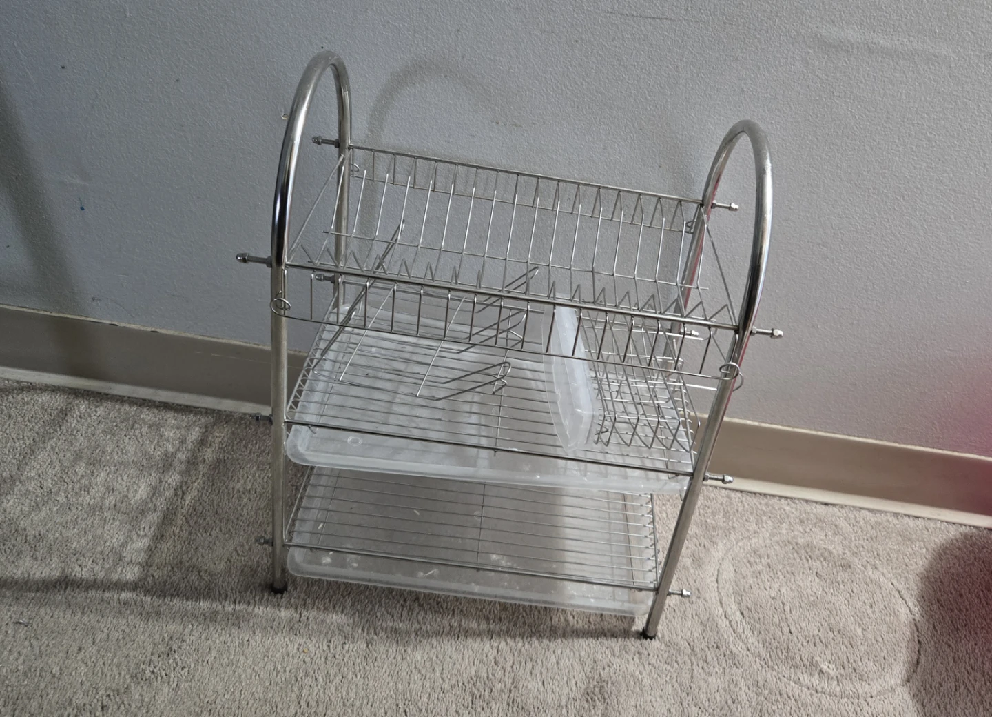 2-Tier Stainless Steel Dish Rack - photo 2