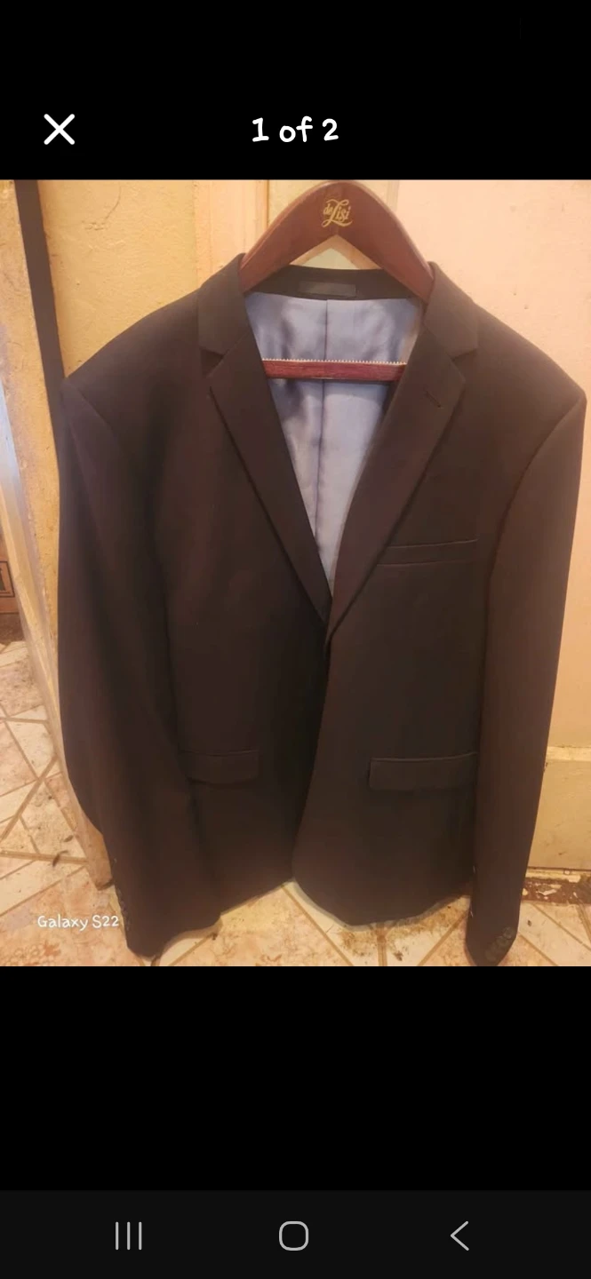 Alberto Cardinali Men's Black Suit Jacket / Blazer S 50R