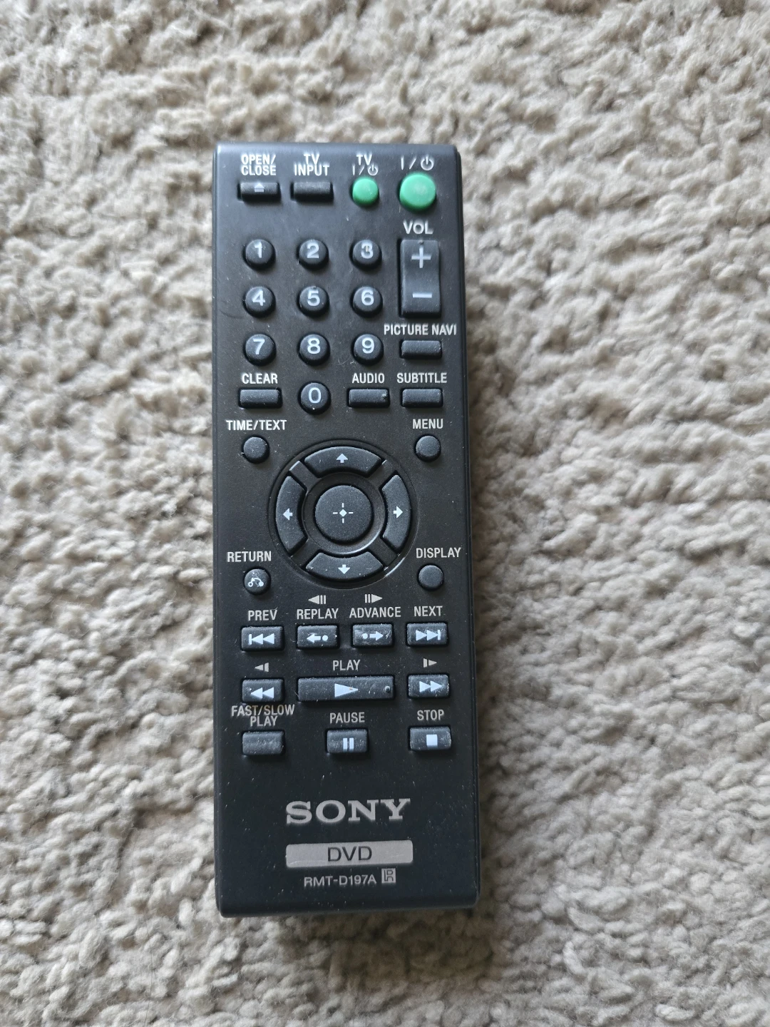 RMT-D197A Remote Control fit for Sony DVD Player DVP-SR510H