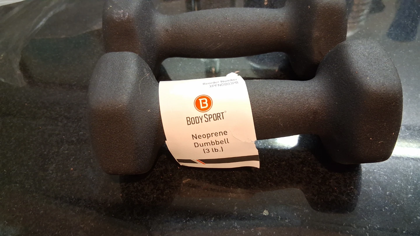 Body Sport 3 lb Neoprene Dumbbells (Pair)