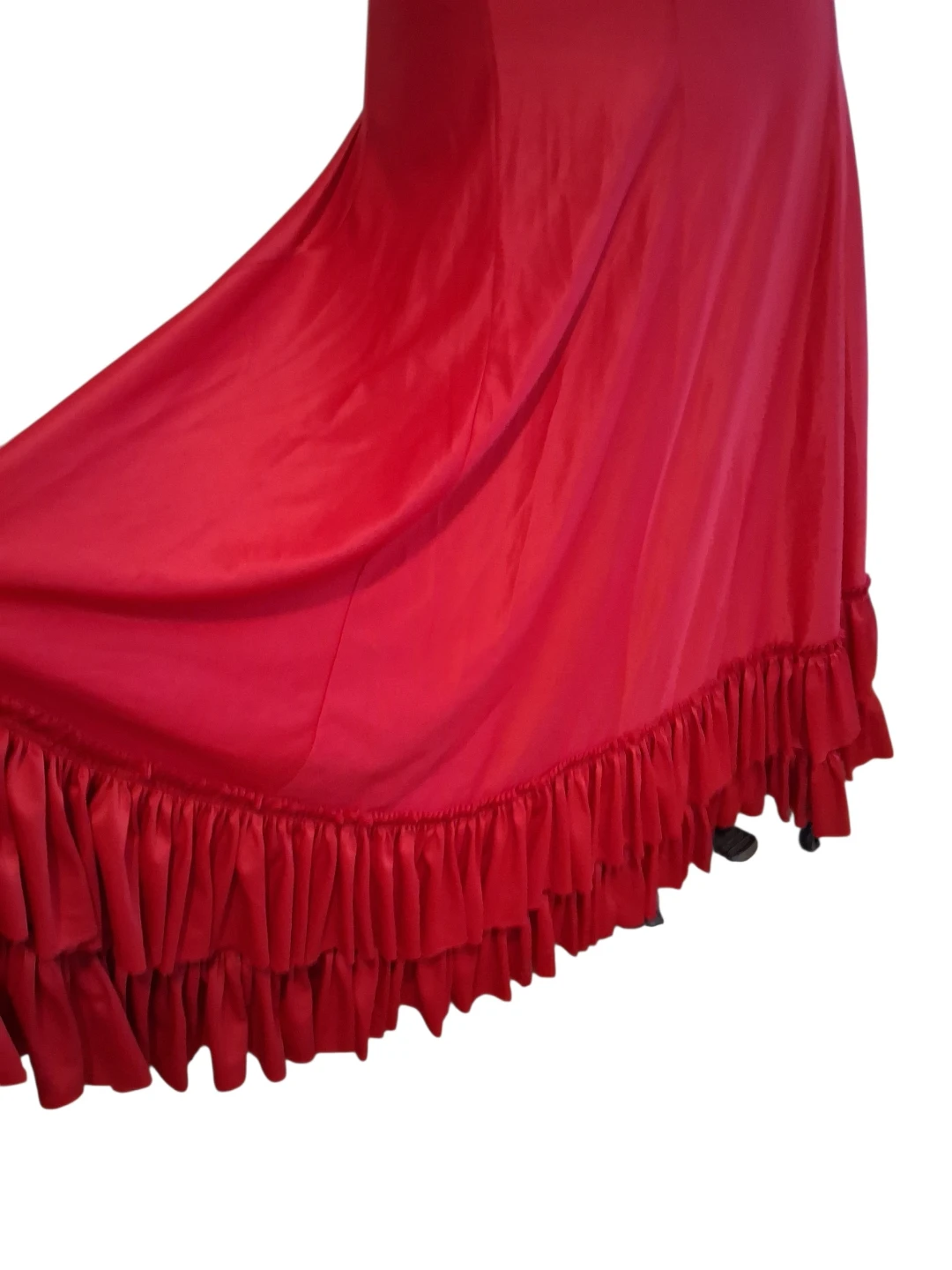 Flamenco Red Ruffled  Skirt - photo 3