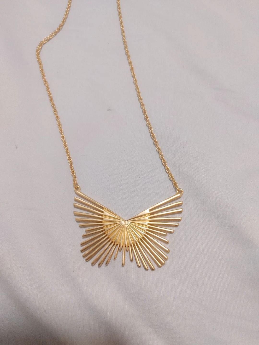 Vintage Brutalist Sunburst Necklace. - photo 2