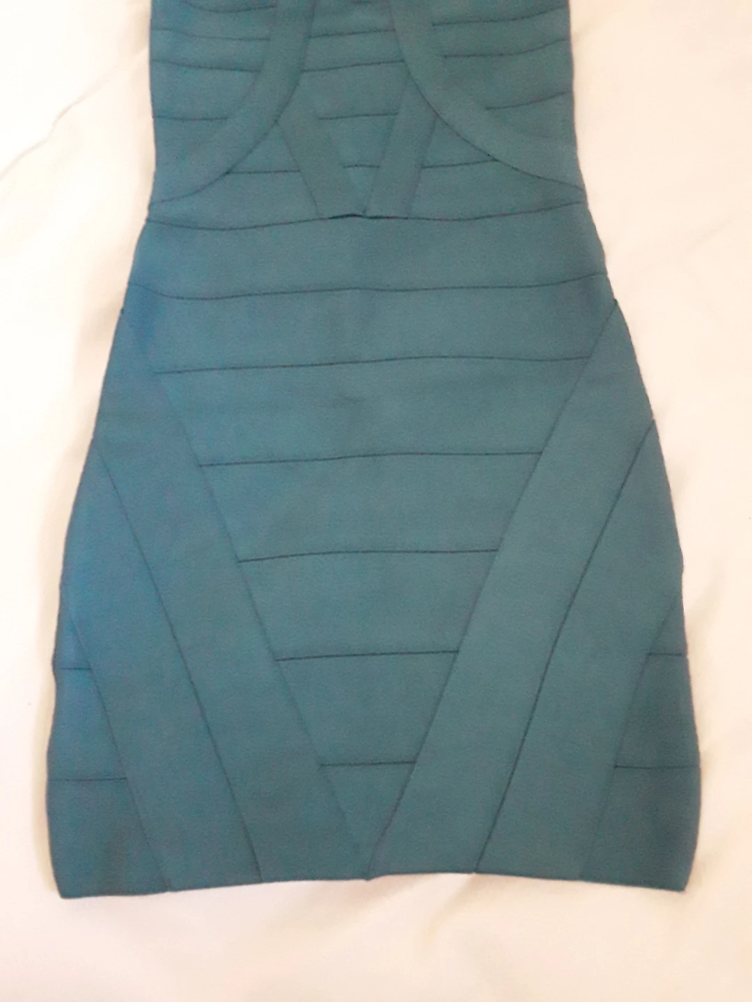 BEBE Teal Bandage Dress with Strappy Back - photo 3