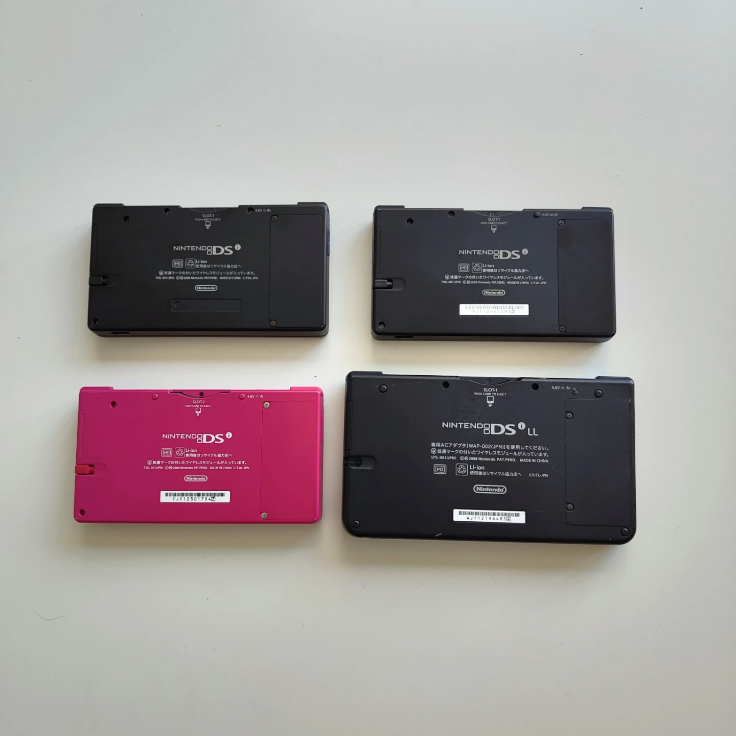 4X Nintendo DS Lite Consoles - Pink, Blue, Black x2 - photo 3