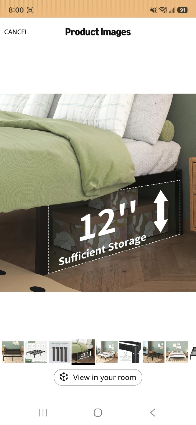 Metal Bed Frame queen size - photo 2