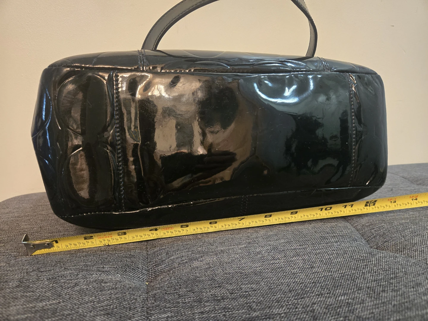 Coach Black Patent Leather Tote Bag - photo 3