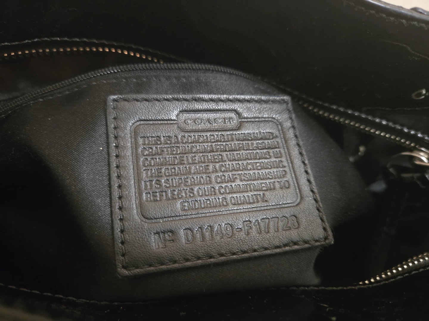 Coach Black Patent Leather Tote Bag - photo 4