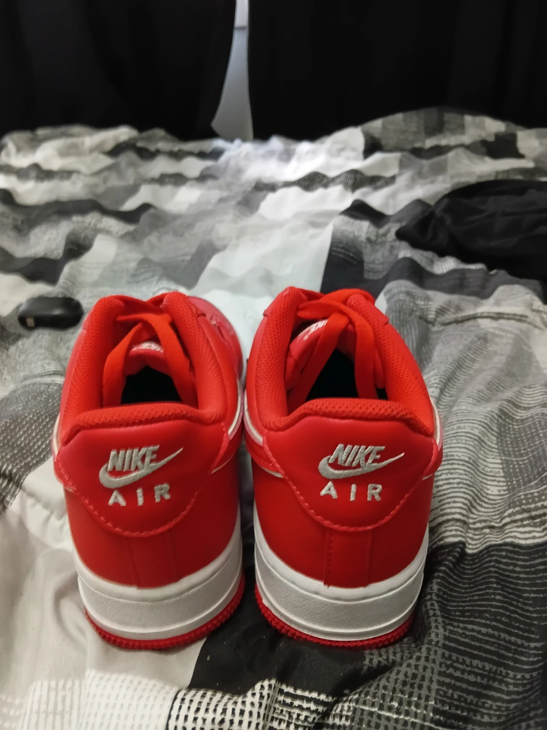 Nike Air Force 1 Men's Red Sneakers - photo 2