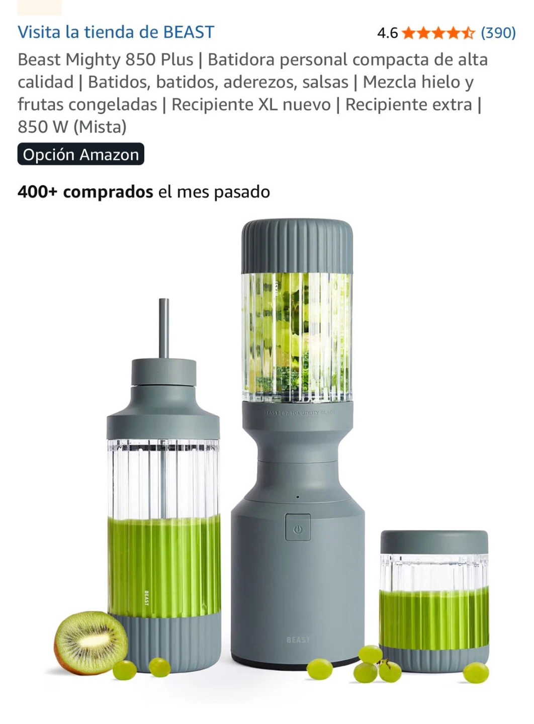Beast Mighty 850 Plus Personal Blender - Mist
