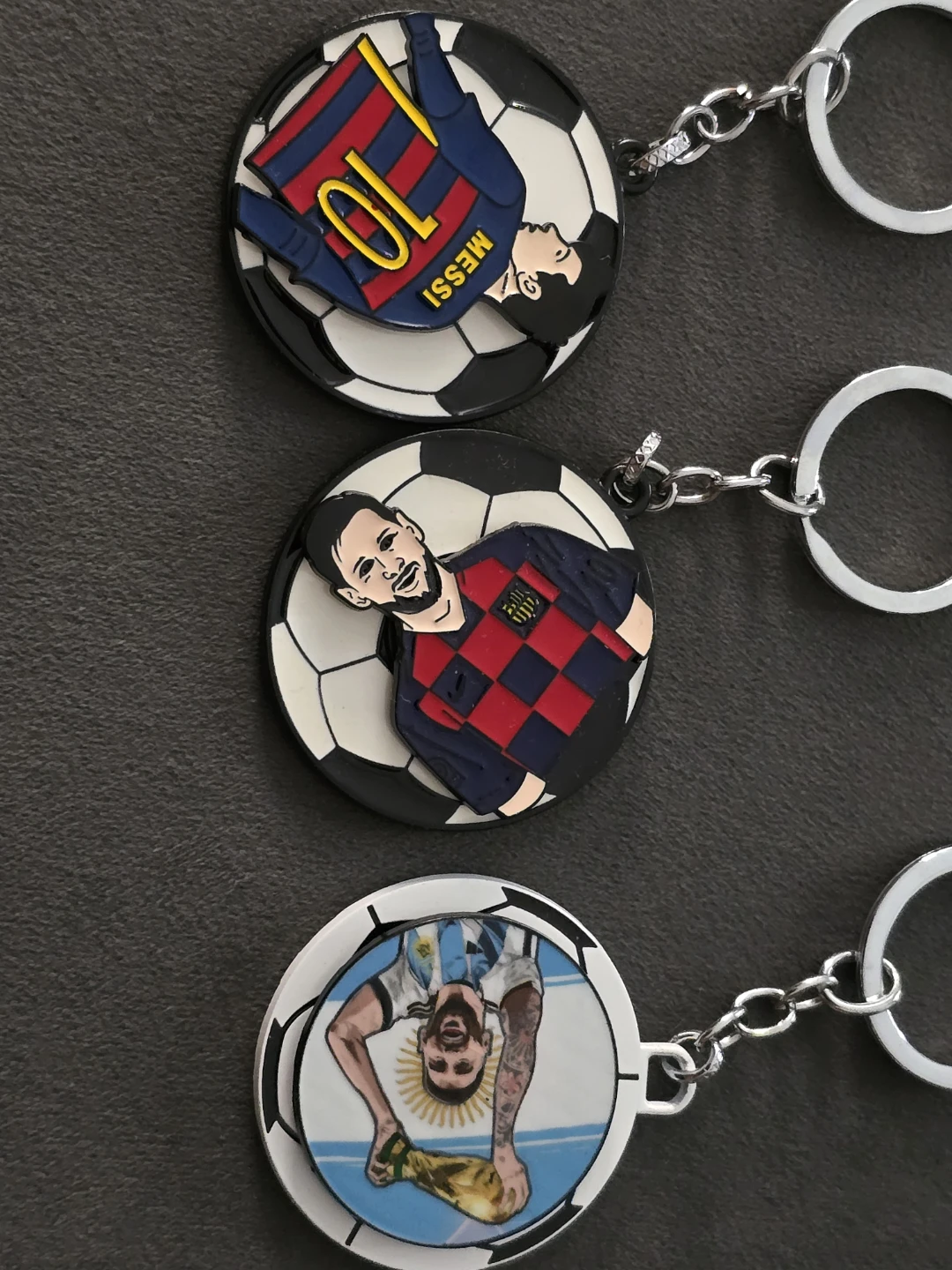 5 Piece Football Fan Keychain Combo - Ronaldo & Messi - photo 5