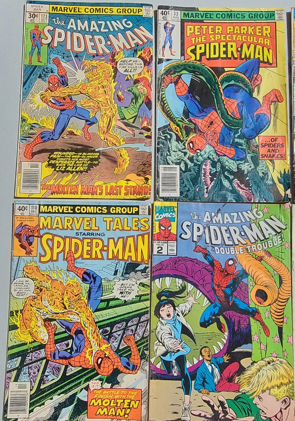 12 x 1970s 1980s Comic Books - Spider-Man, The Hulk, Etc. - photo 2
