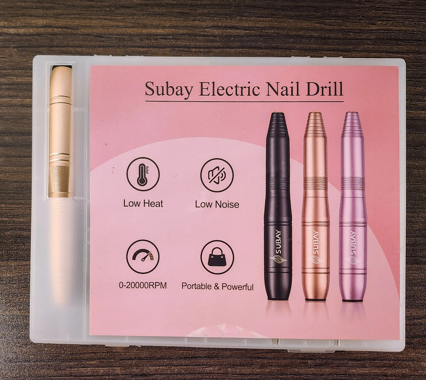 Subay Electric Nail Drill Portable in Gold