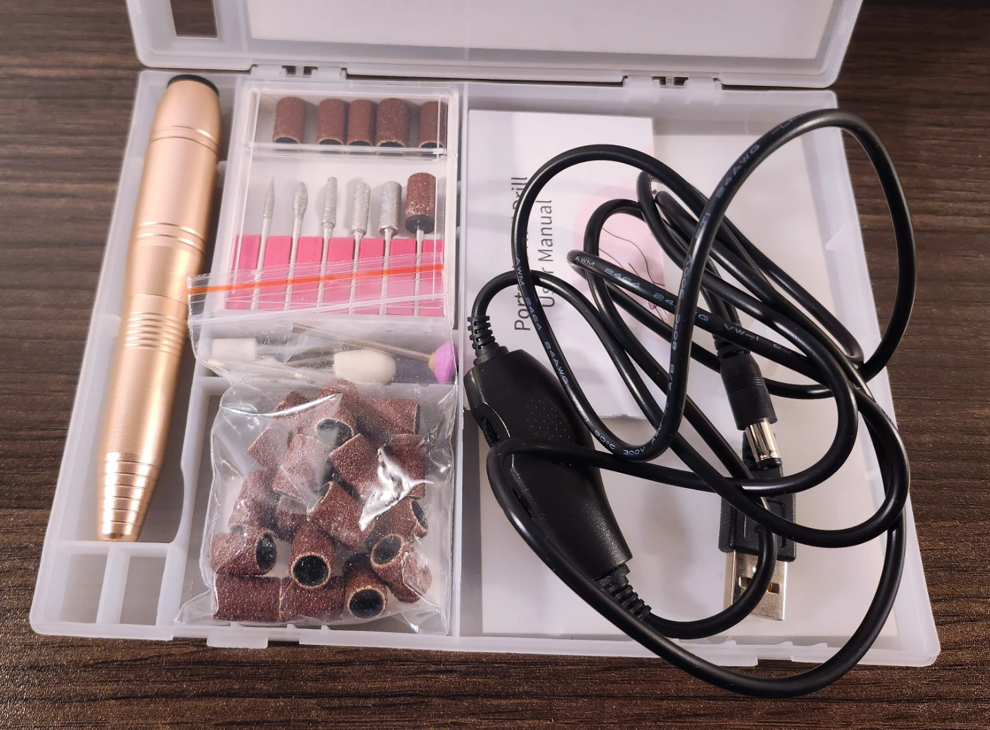 Subay Electric Nail Drill Portable in Gold - photo 2