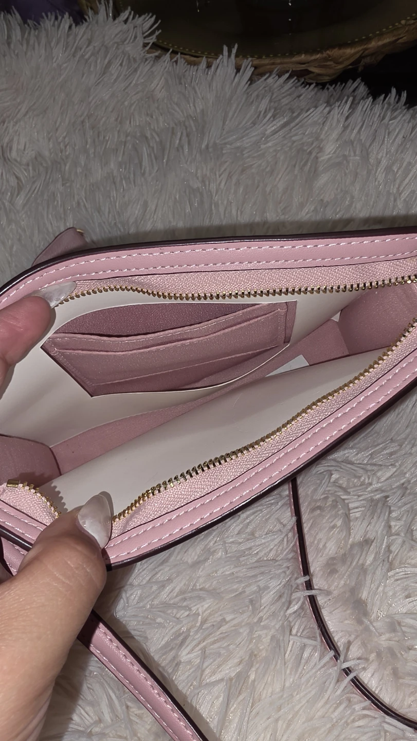Coach Pink Leather Crossbody Bag with Keychain - photo 2