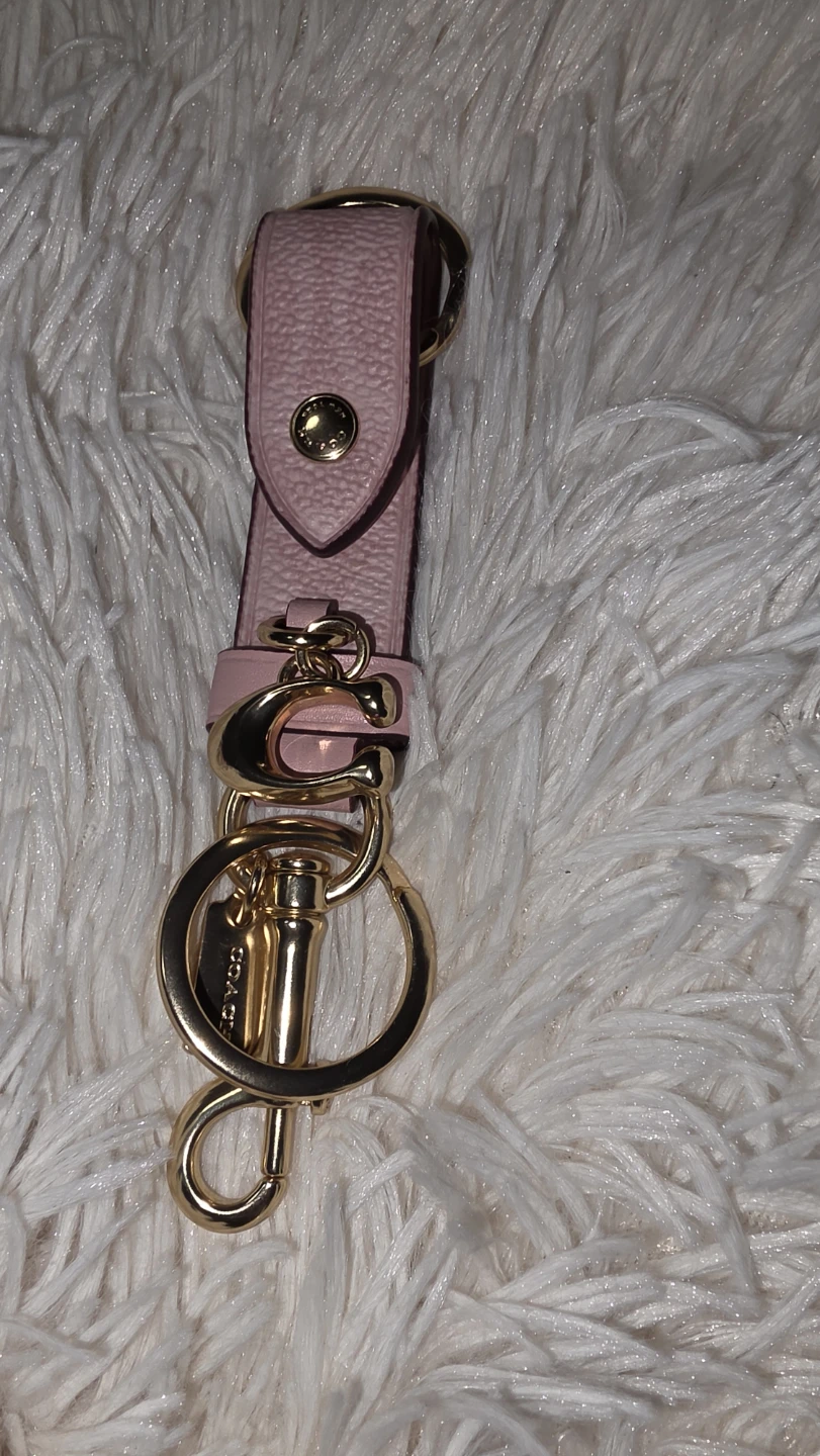 Coach Pink Leather Crossbody Bag with Keychain - photo 3