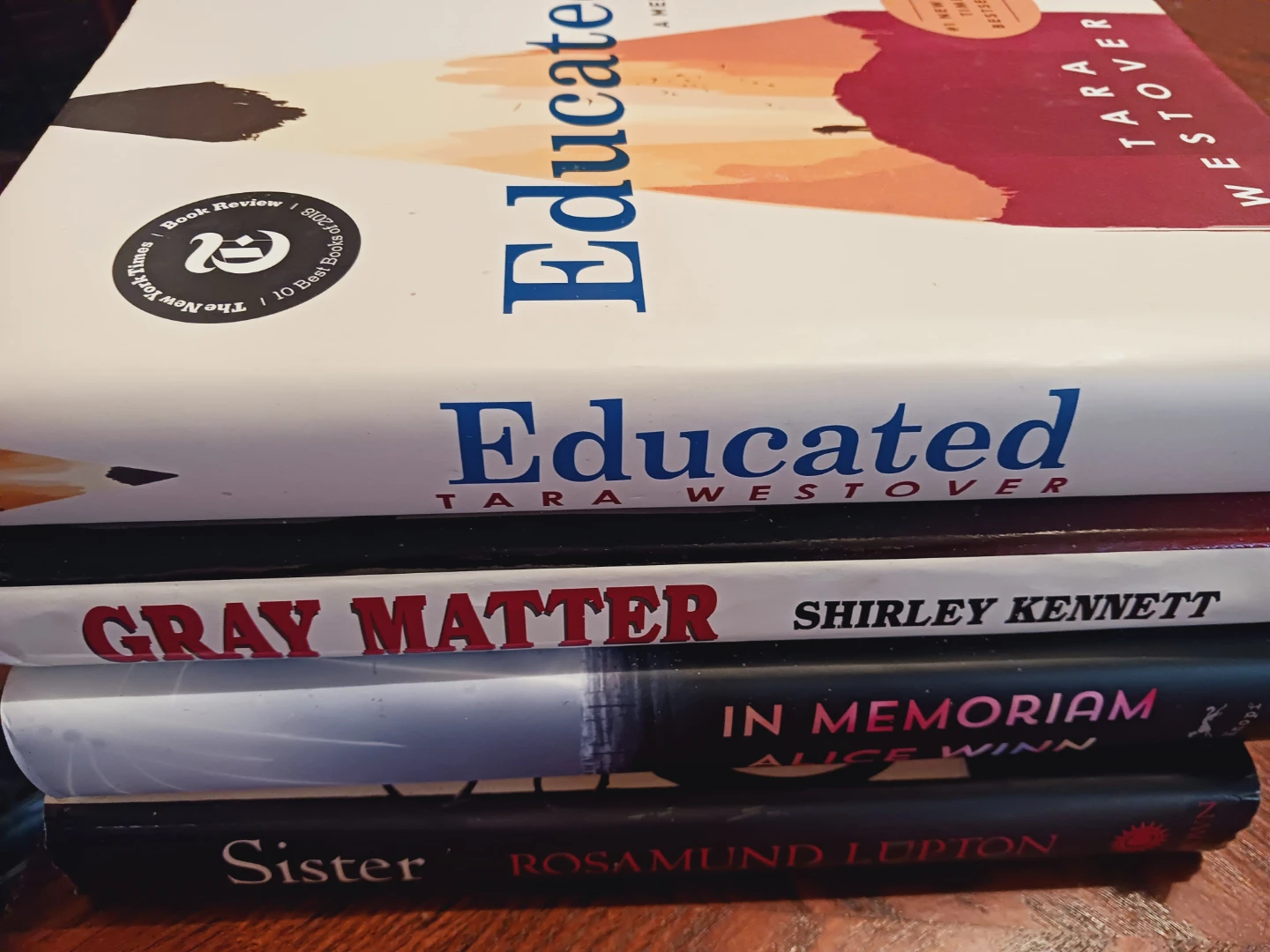 $5 EACH !! Lot of 4 Novels: l Gray Matter, Sister, Educated.. - photo 4