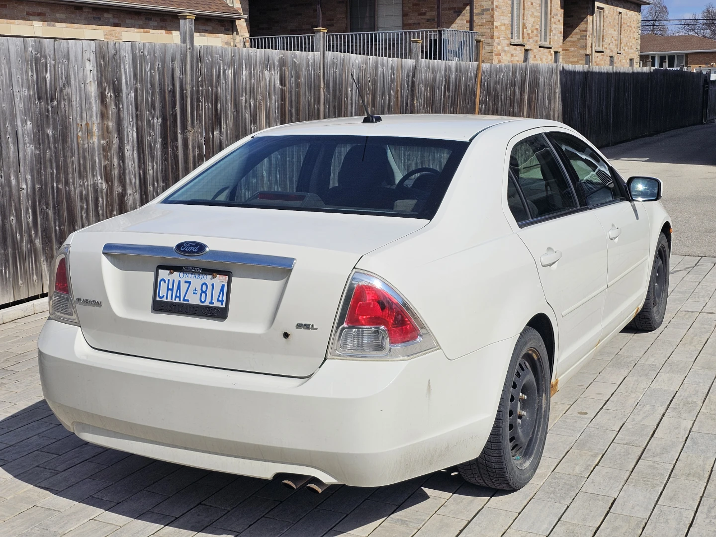 White Ford Fusion SEL Sedan - photo 2