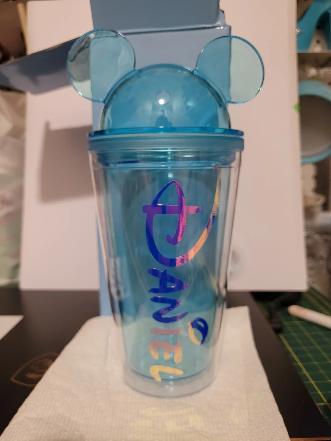 Personalized double wall plastic tumblers