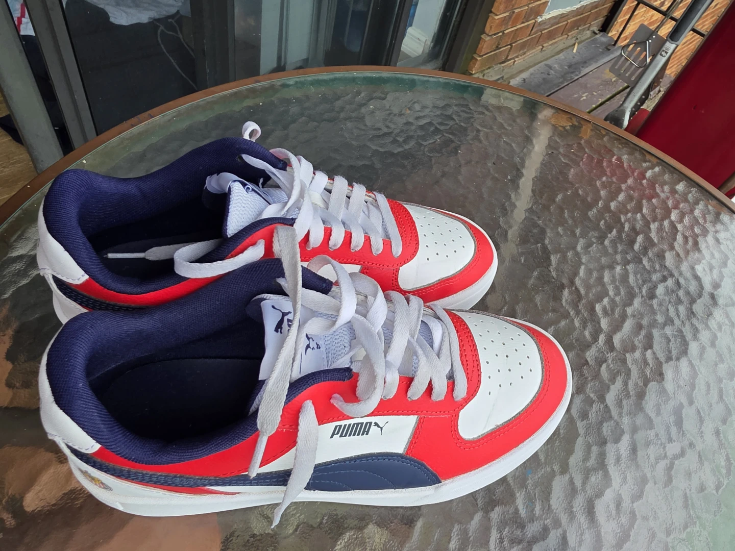 Puma Red White Blue Sneakers