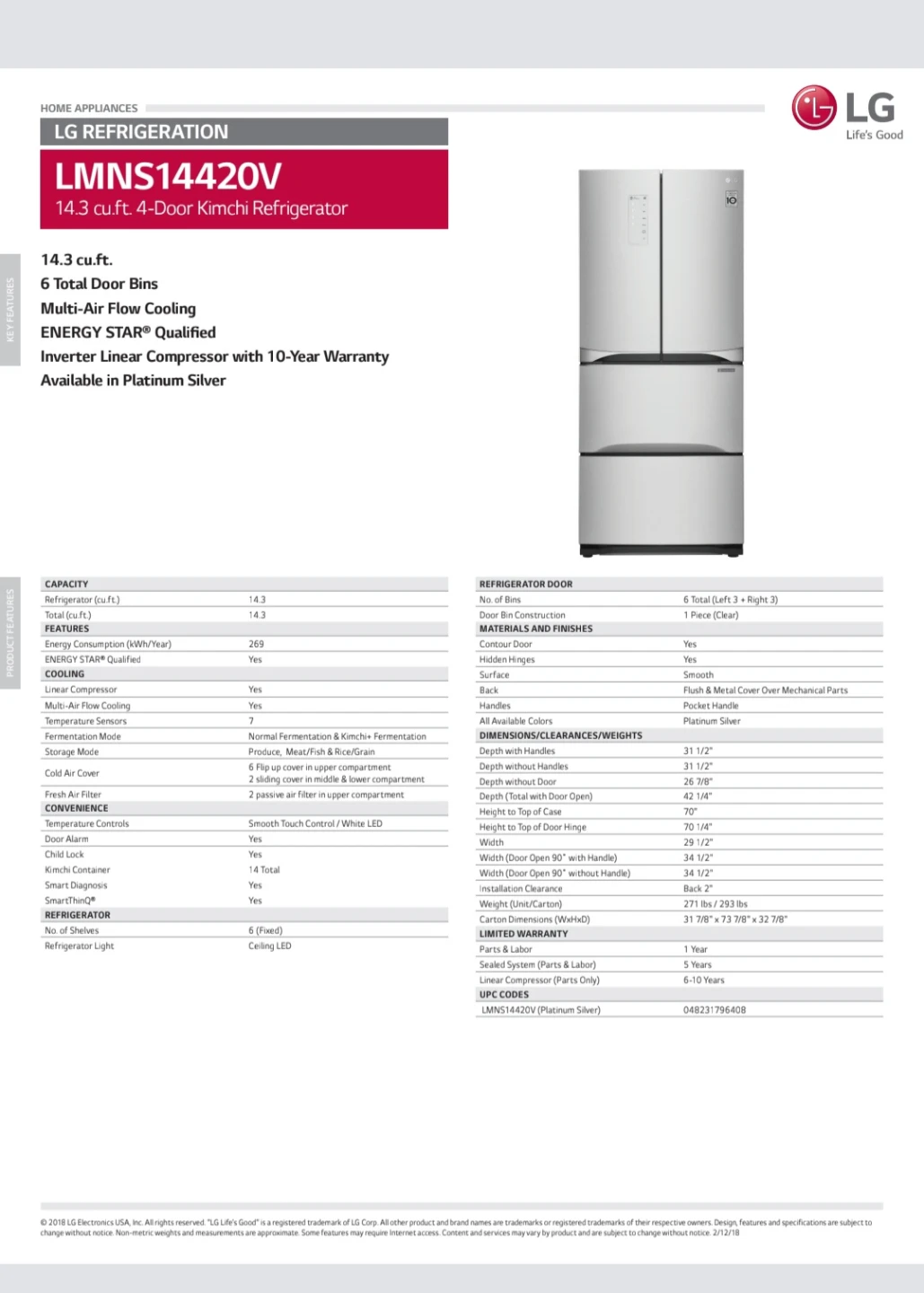 LG DIOS Invert Linear Kimchi  & Specialty Food Refrigerator - photo 2
