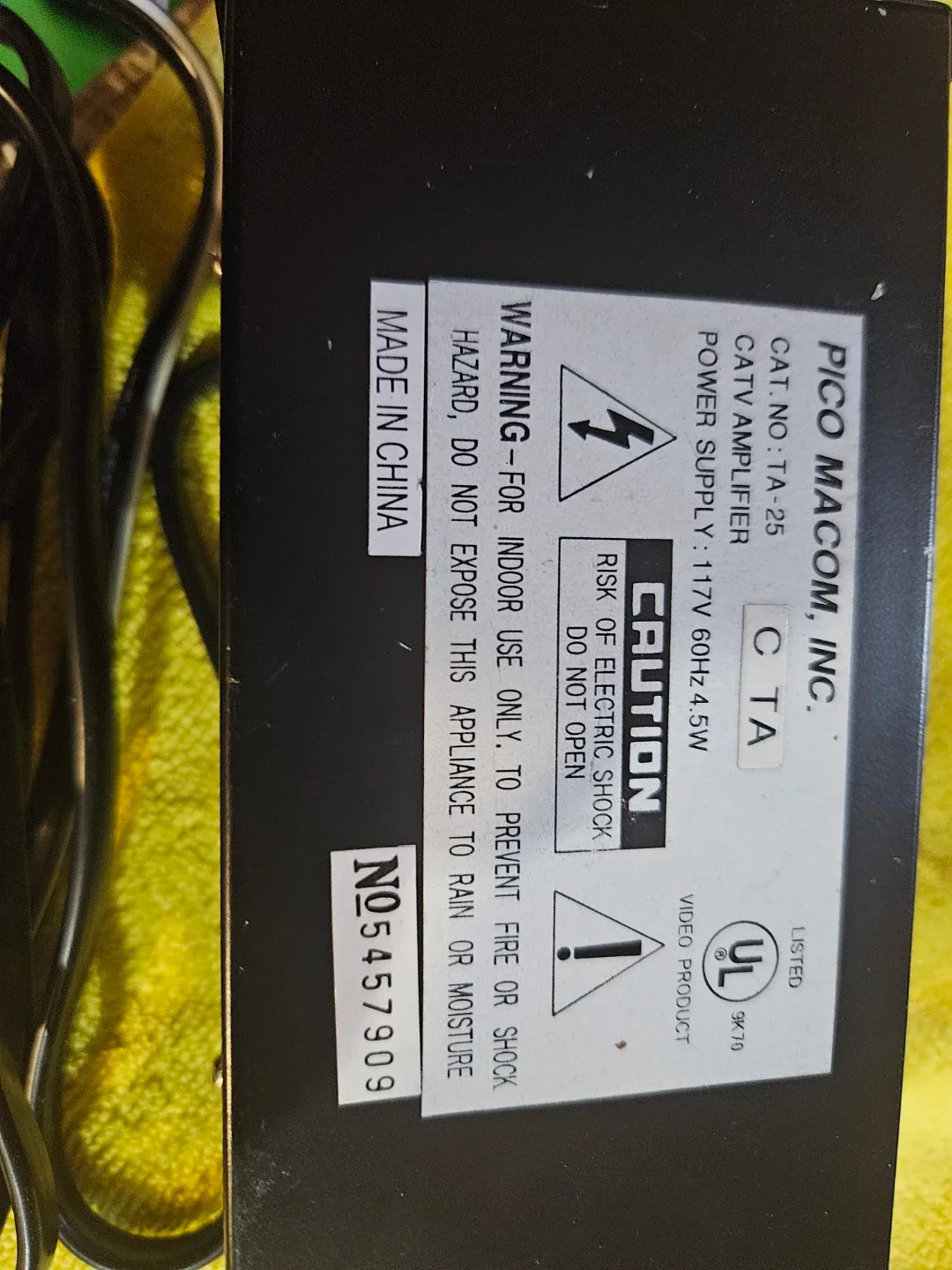 Tru-Spec Amplifier UHF/VHF/FM Model TA-25 - photo 5