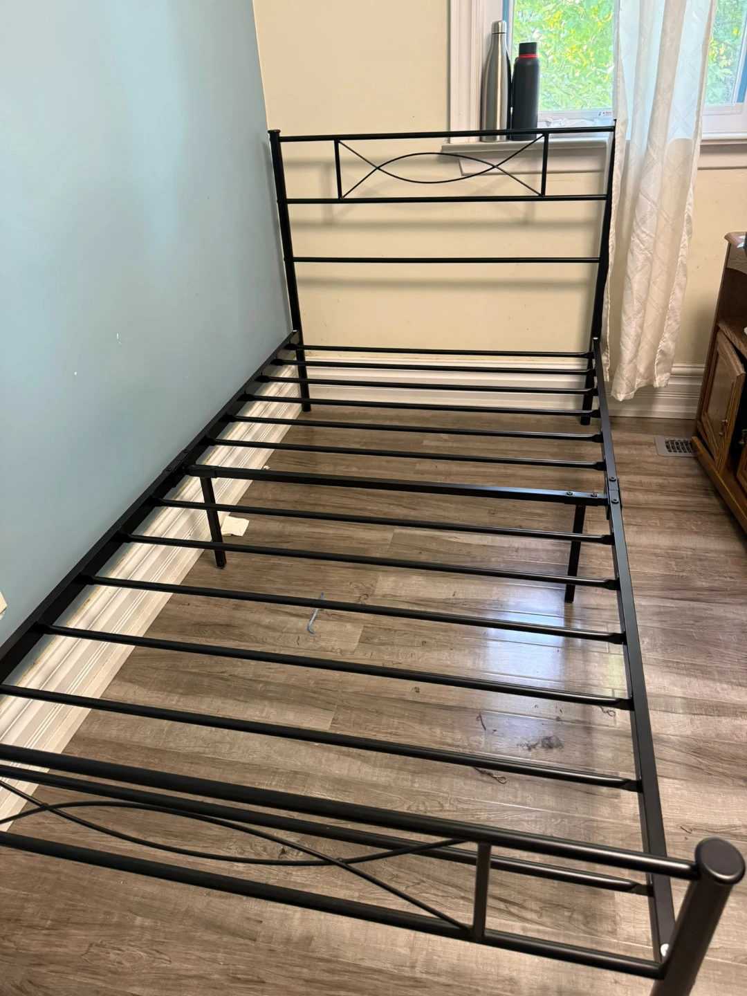 Black Metal Bed Frame - photo 2