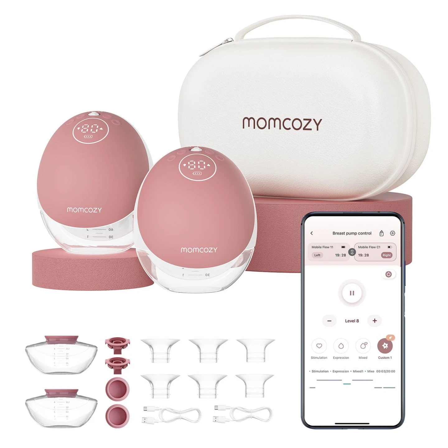Momcozy M5 and M9 breast pump/S9 + S12 pro accessories