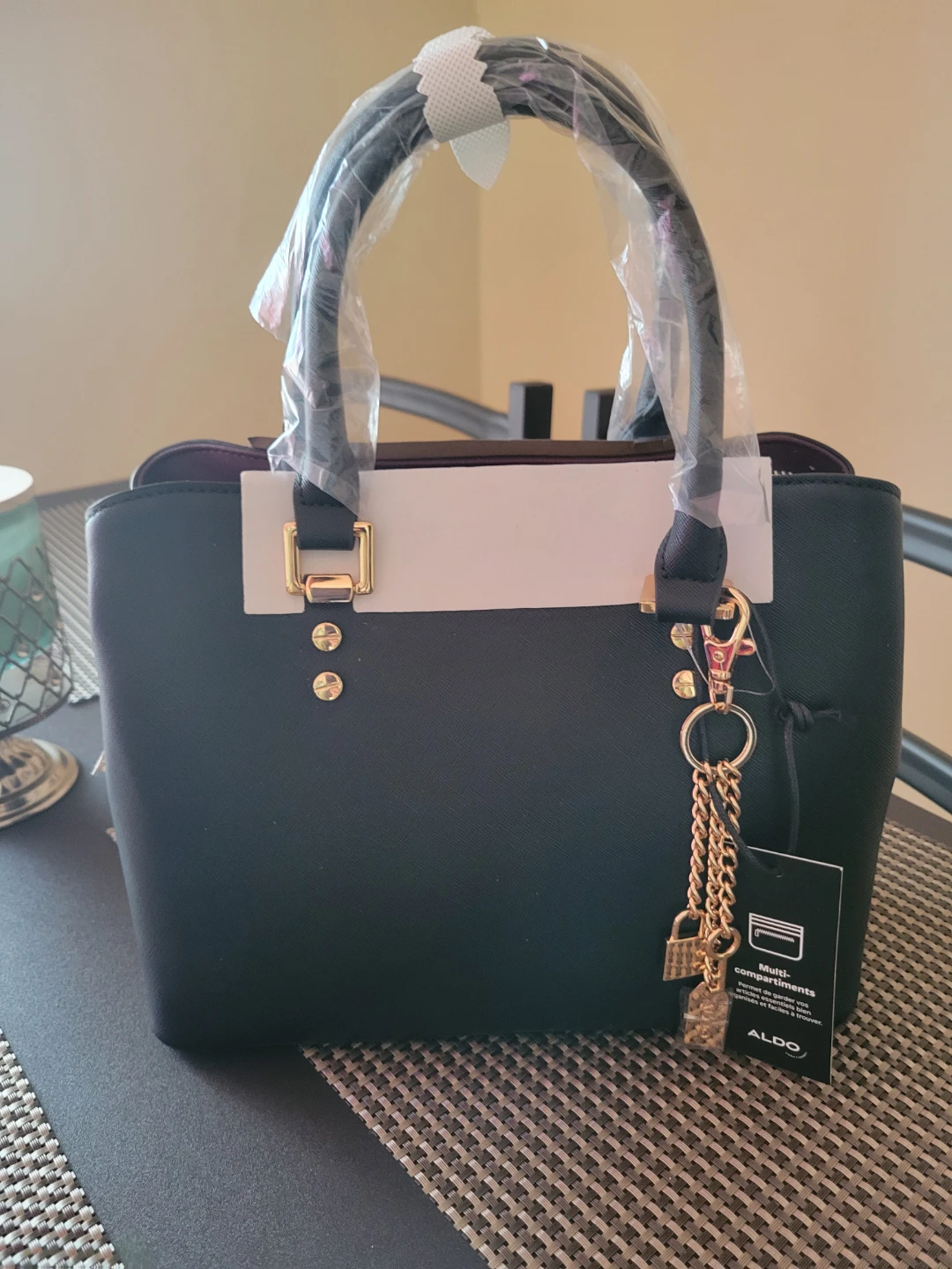 NEW ALDO Black Tote Bag