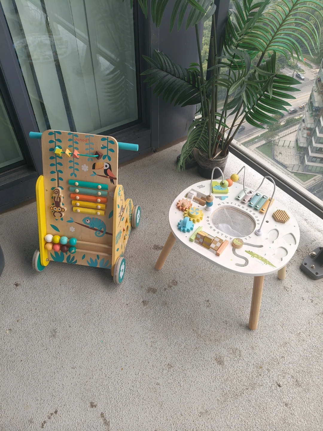 Janod Wooden Activity Walker and Table Set - photo 2