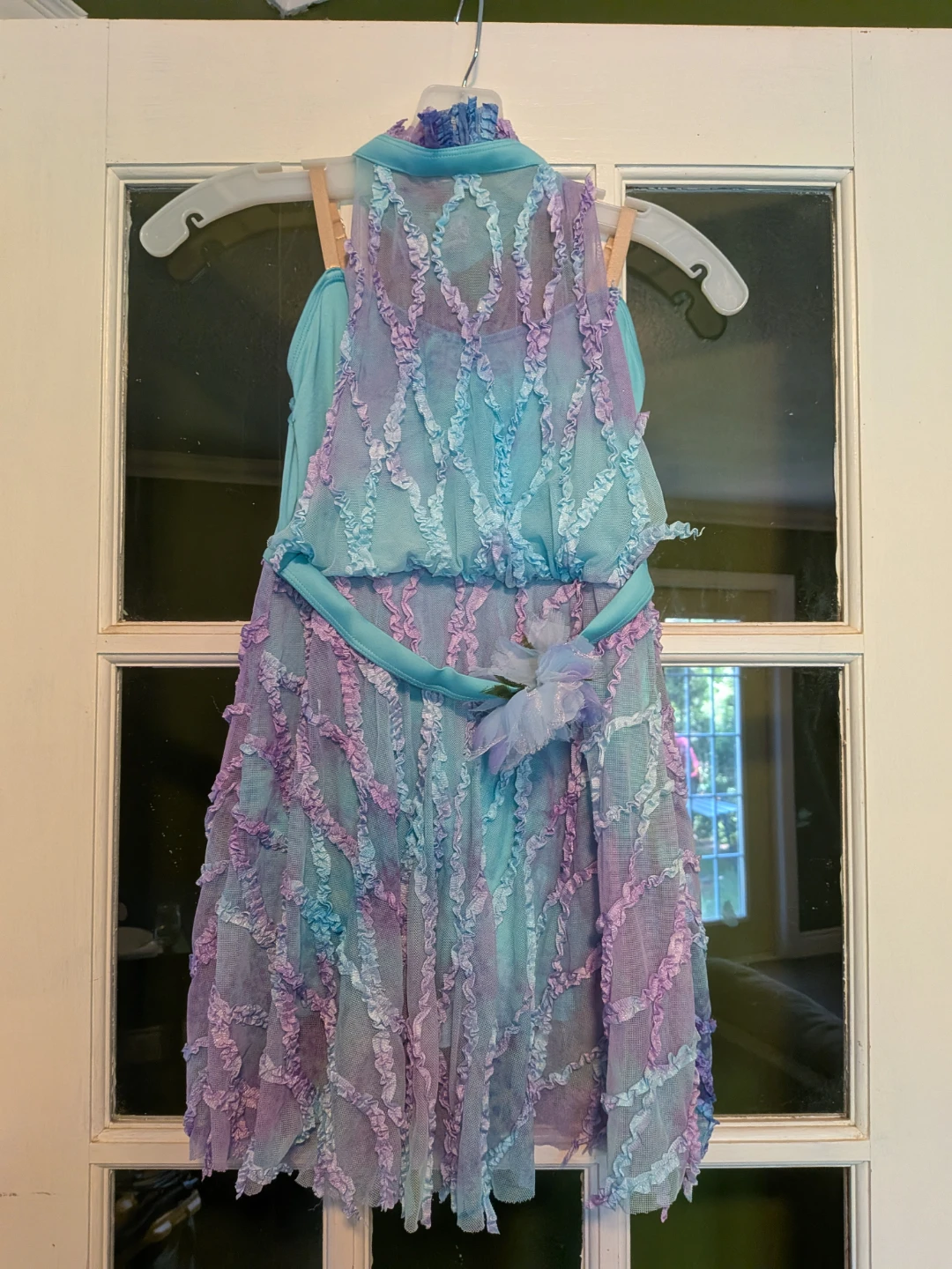 Purple and blue dance costume Size L