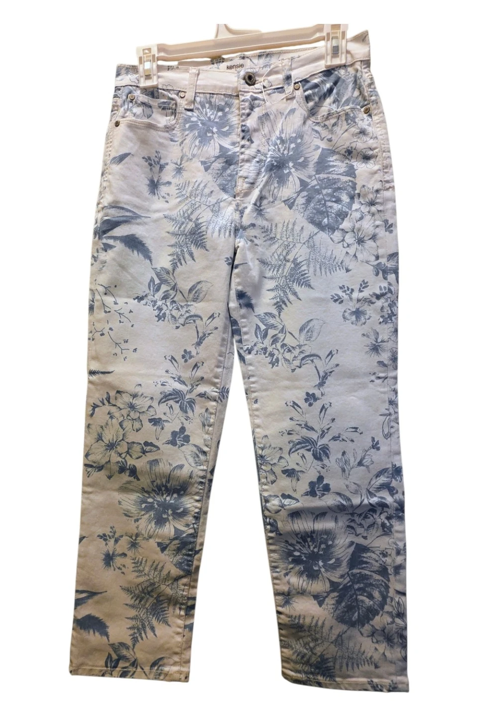 Kensie Floral Print Jeans Size 27