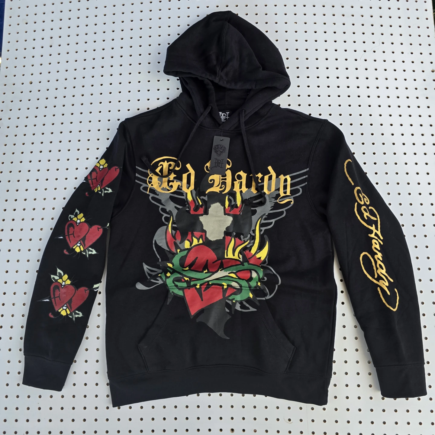 Ed Hardy Tattoo Graphic Hoodie - Brand New (M)