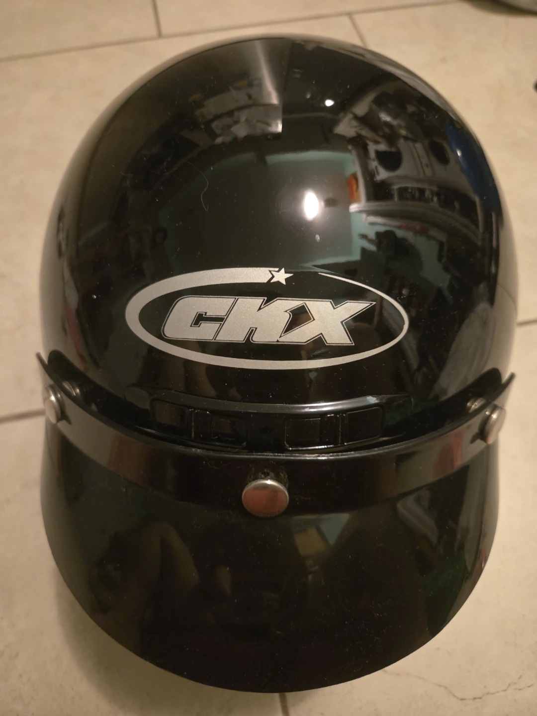 Black CKX Motorcycle Helmet Model VG-200 - photo 2