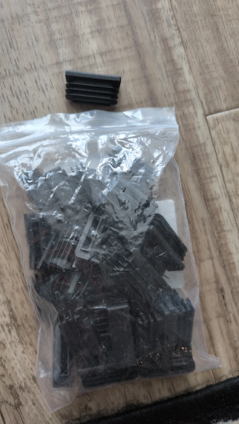 Black Square Tube Inserts