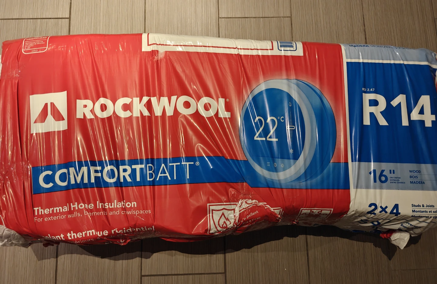 OPEN BAG ROCKWOOL COMFORTBATT R14 Thermal Insulation
